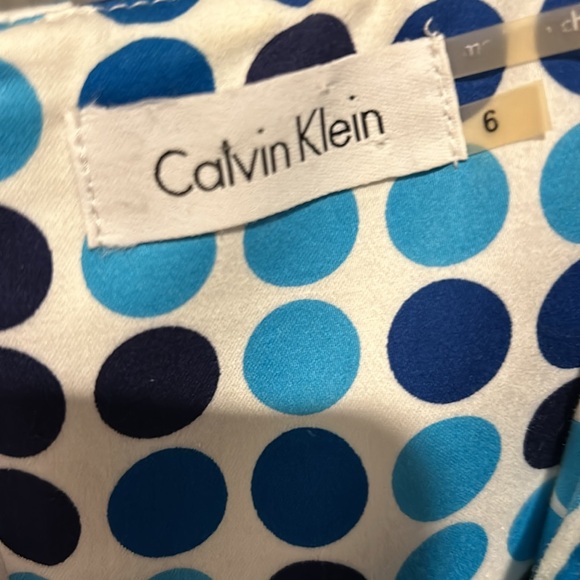 Calvin Klein polka dot dress size 6 - Picture 5 of 5